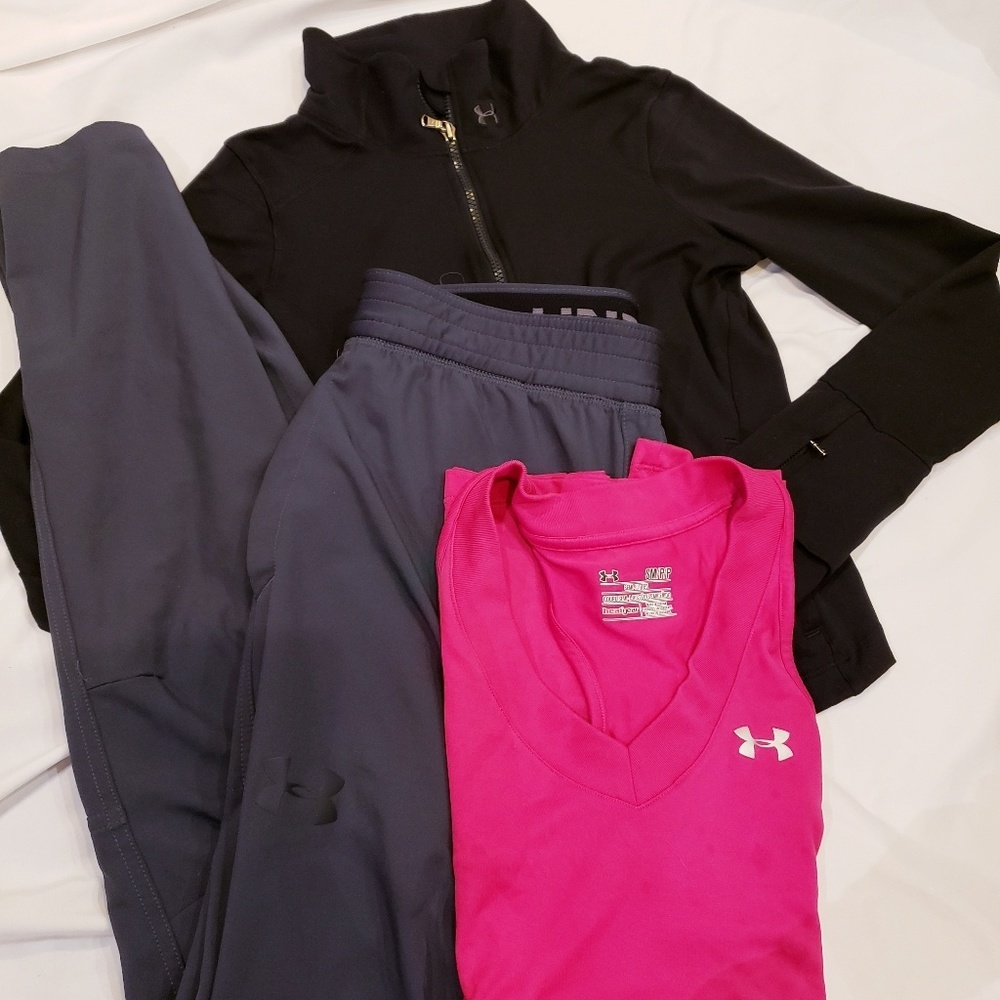 Under Armour Pullover, Joggers and Tank